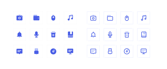 APP设计师应该如何选择线型或面型图标